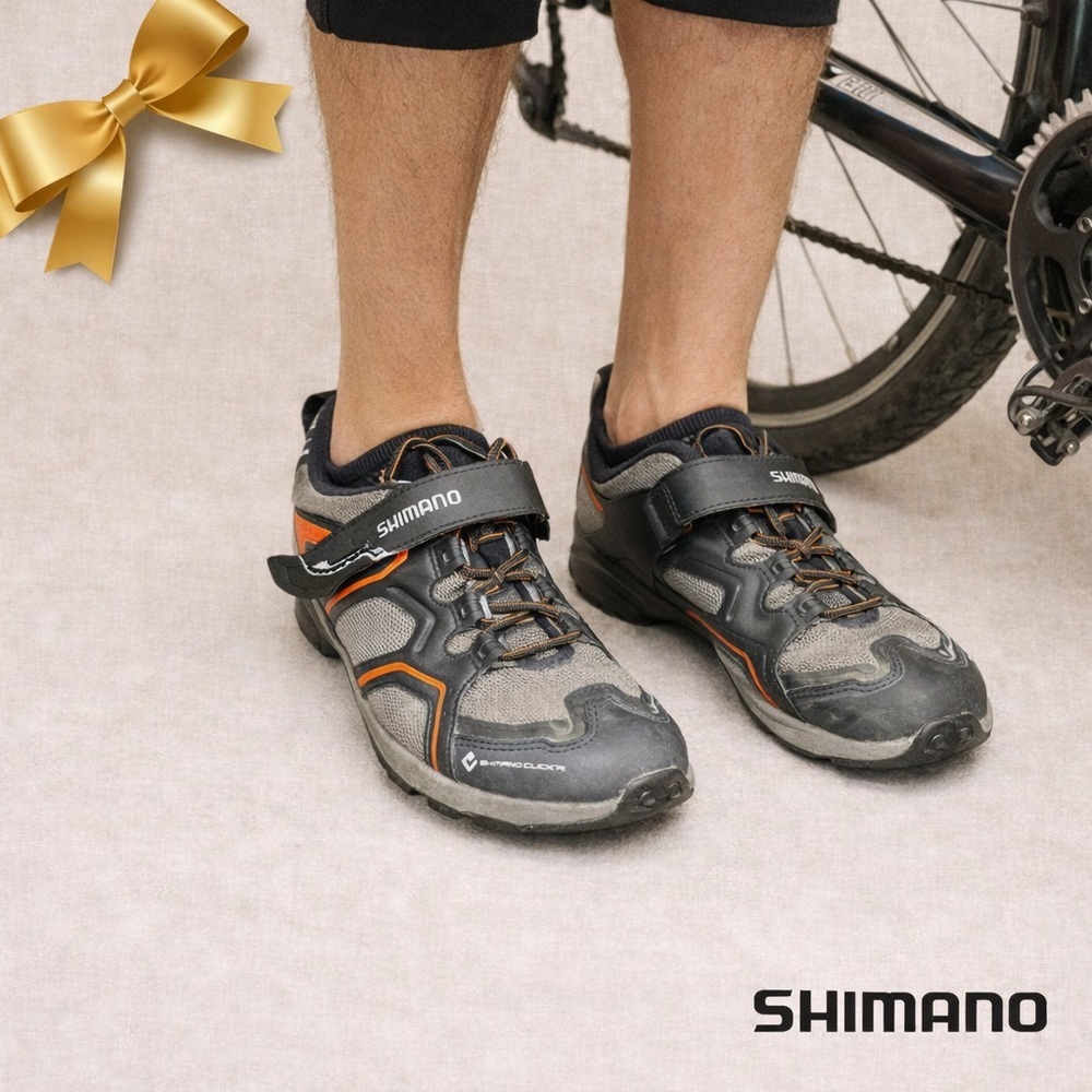 Shimano Cycling Shoe Recreational Sneaker Grey Click’R Size US 10.5